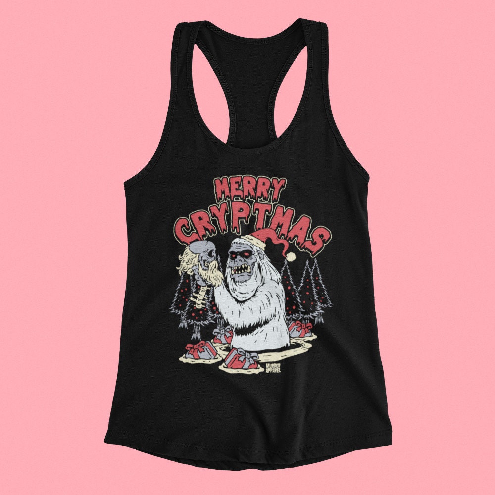 Merry Cryptmas Yeti Racerback Tank von MurderApparel