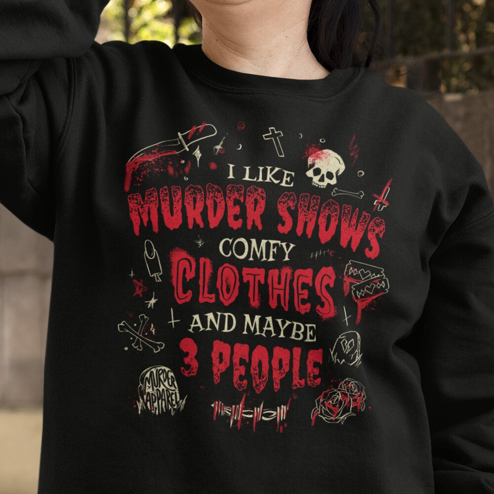 Mordshows, Bequeme Kleidung Und 3 Personen Sweatshirt von MurderApparel