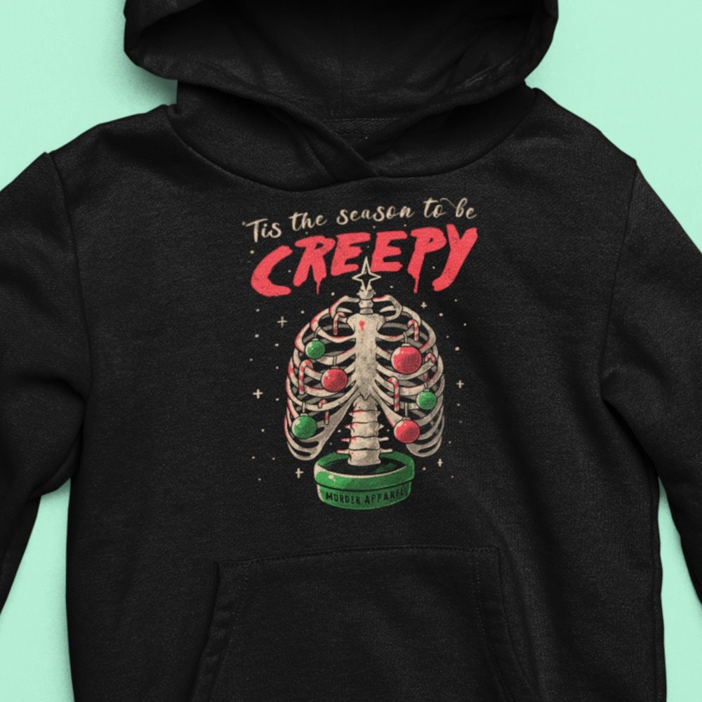 Tis The Season To Be Creepy Christmas Hoodie von MurderApparel