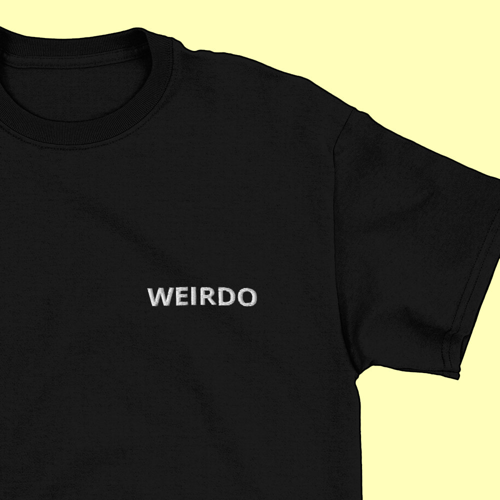 Weirdo Besticktes T-Shirt Weirdo Besticktes T-Shirt von MurderApparel