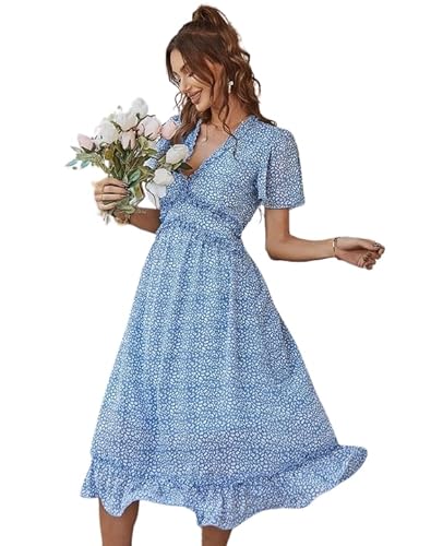 Murielle Boho Kleid Damen- Wunderschönes Sommerkleid Damen - Schönes Kleid für Frühling oder Sommerkleid Damen lang - Boho Kleidung Damen - L von Murielle