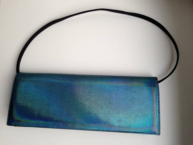 1990Er Jahre Blaue Glitzer-Clutch Di Sandro 1990Er Jahre Blaue Glitzer-Clutch Di Sandro von MurmureVintage