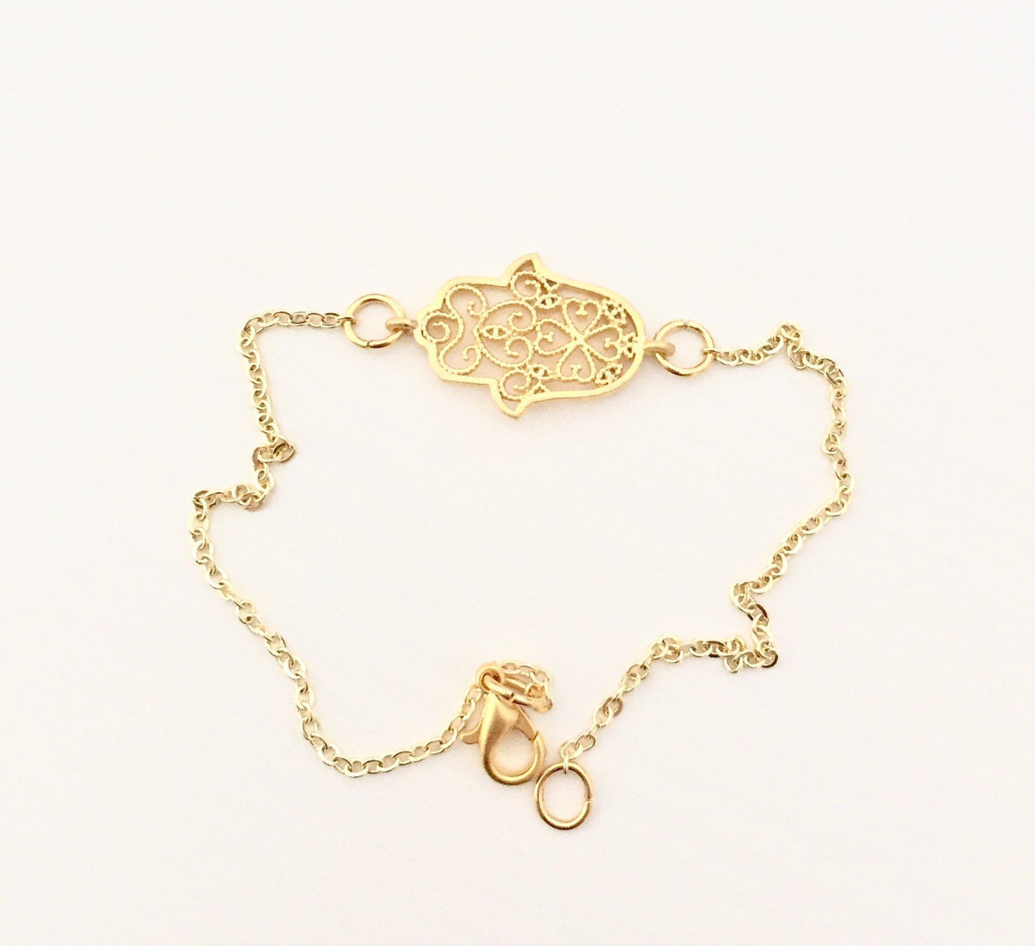 22K Vergoldet Zierliche Hamsa Armband 22K Vergoldet Zierliche Hamsa Armband von MurniCo