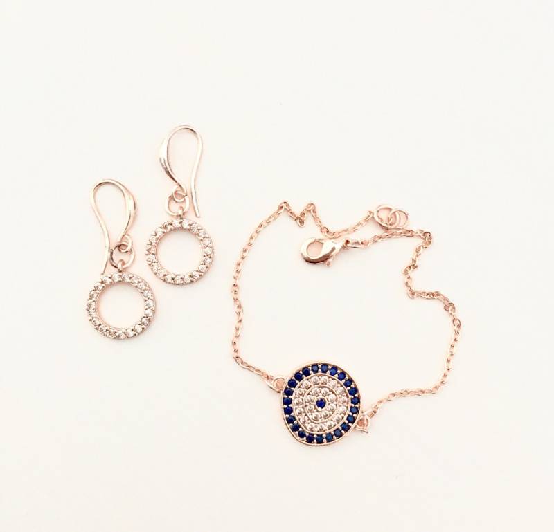 Rose Vergoldetes Pave O Armband Rose Vergoldetes Pave O Armband von MurniCo