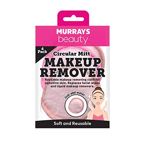 Murrays Mini-Make-Up-Entferner, doppelseitig, superweich, rund, für empfindliche Haut, Helles und Pastellrosa, einfach Wasser hinzufügen, 8,5 cm, 4,1 Stück von Murrays