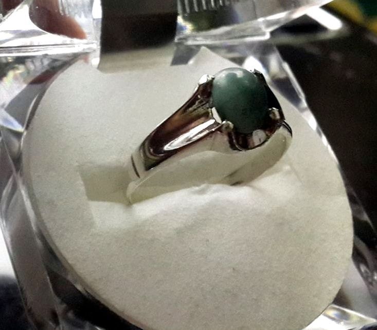 Eine Sehr Alte Seltene Echte Feroza/Türkis Der Größe 10 | Resizable Für Herren Sterling Silber 925 Unbeheizt Unbehandelten Stein von Murtazagems