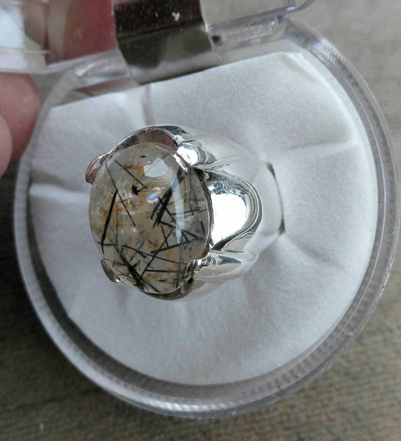 Muh E Najaf Verstümmeltquarmring Silber von Murtazagems