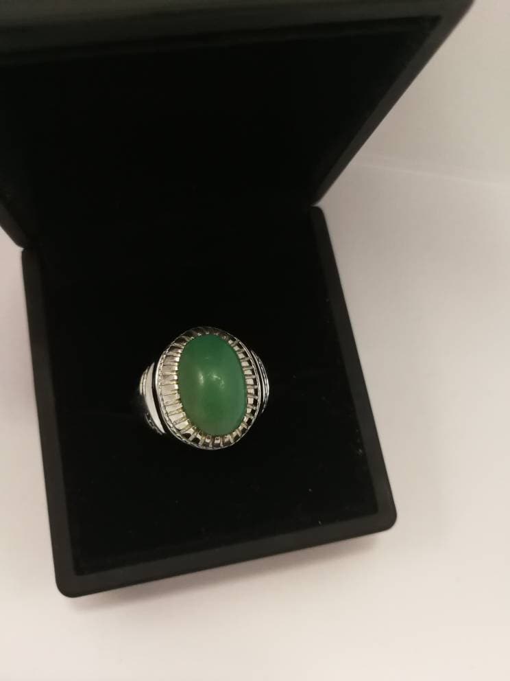 Natürliche Hussaini Feroza Ring Sabza Grün Türkis Bester Qualität von Murtazagems