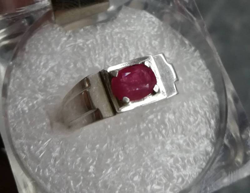 Natürlicher Nicht Erhitzter Unbehandelter Rubinring von Murtazagems