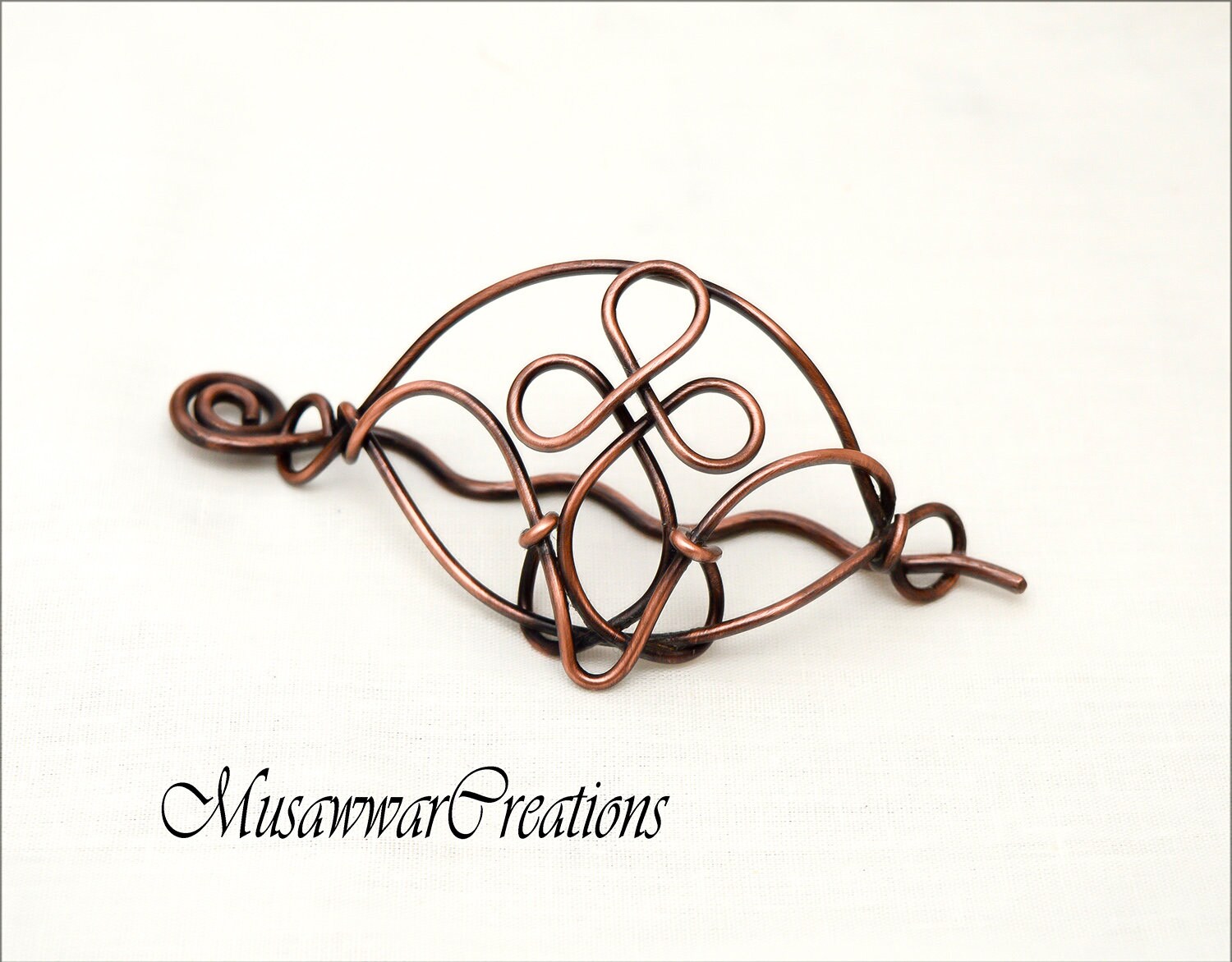 Antik Kupfer Haarspange Antik Kupfer Haarspange von MusawwarCreations