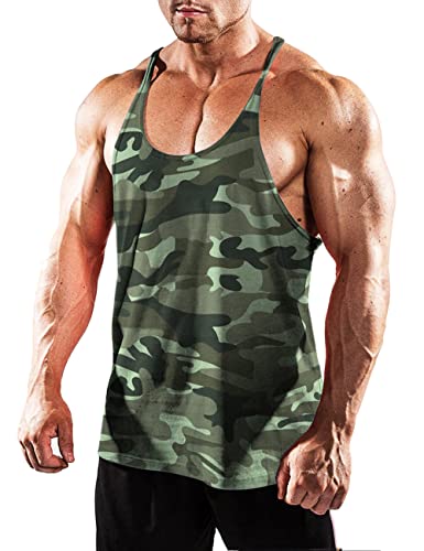 Herren Fitnessstudio Stringer Unterhemd Bodybuilding Trainieren Muskelshirt Baumwolle Grüne Tarnung L Herren Fitnessstudio Stringer Unterhemd Bodybuilding Trainieren Muskelshirt Baumwolle Grüne Tarnung L von Muscle Alive