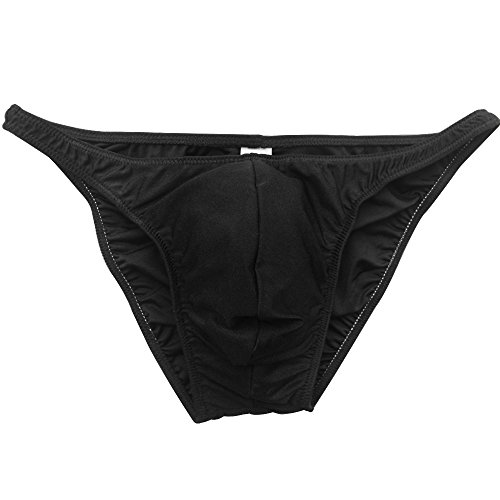 Musclealive Herren Bodybuilding Wettbewerbskörper Posing Trunk Fitnessstudio Kurze Hose Nylon und Spandex Schwarz 2XL von Muscle Alive