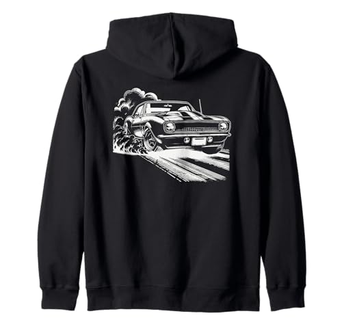Muscle Car Retro Vintage Classic 60er 70er Jahre Autoliebhaber Männer Papa Kapuzenjacke von Muscle Car Lover Gifts for Men Dad