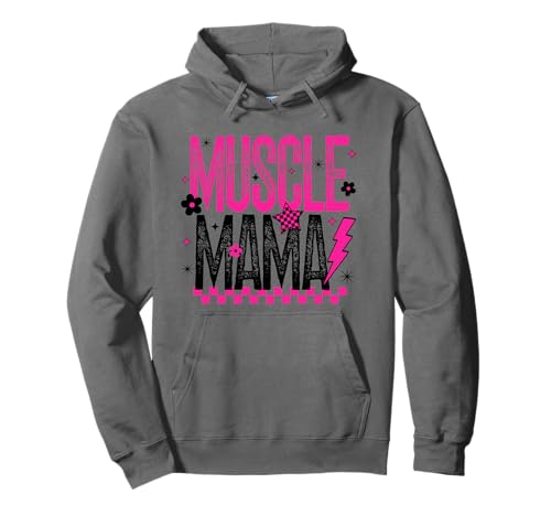 Muscle Mama Workout Gym Frauen Gewichtheben Retro Geschenk Pullover Hoodie von Muscle Mama T-Shirt Co.