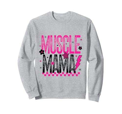 Muscle Mama Workout Gym Frauen Gewichtheben Retro Geschenk Sweatshirt von Muscle Mama T-Shirt Co.