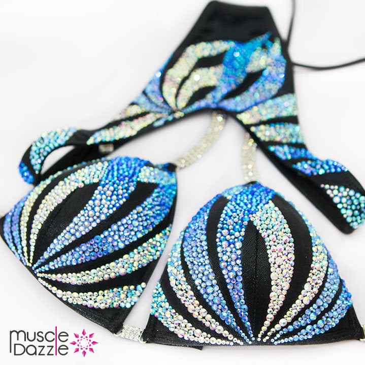 Blau Band Figurenanzug | Fs337 von MuscleDazzle