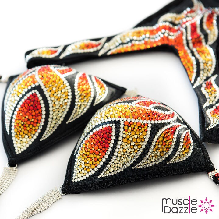 Flammenfiguren Turnieranzug | Fs306 von MuscleDazzle