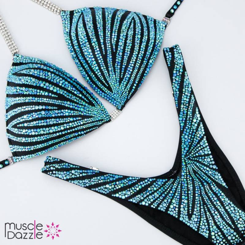 Petrol Figur Turnieranzug | Fs418 von MuscleDazzle