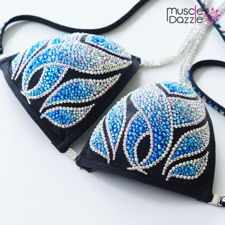 Posing-Anzug Für Figuren Wettbewerb - Blaue Flammen | Fs136 von MuscleDazzle