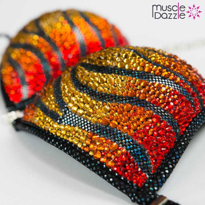 Tiger Posing-Anzug Für Figuren-Wettkampf | Fs117 von MuscleDazzle