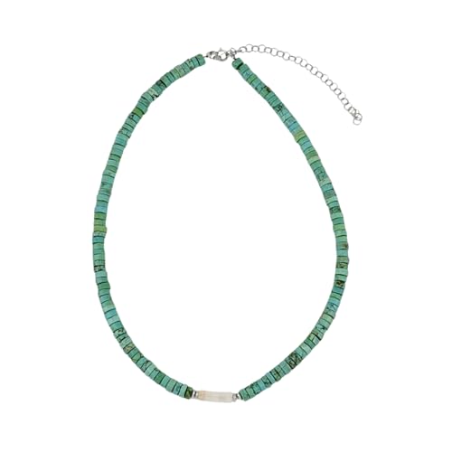 Edle Amazonitkette aus 925 Sterling Silber | Hochwertige Edelsteinkette | Handgefertigte Halskette für Damen und Mädchen | Jahrestag, Valentinstag, Muttertag von Muse Trade