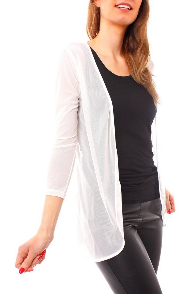 Muse Cardigan Mesh Cardigan Jäckchen transparent 7058 von Muse