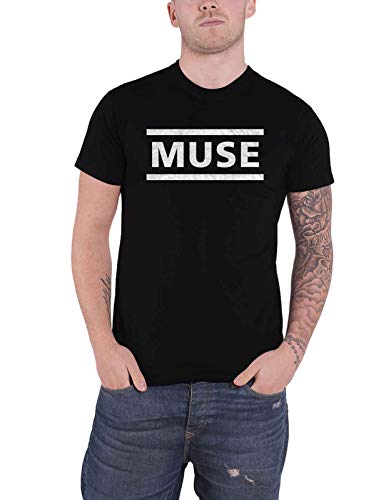 Muse T Shirt Weiß Band Logo Nue offiziell Herren von MUSE