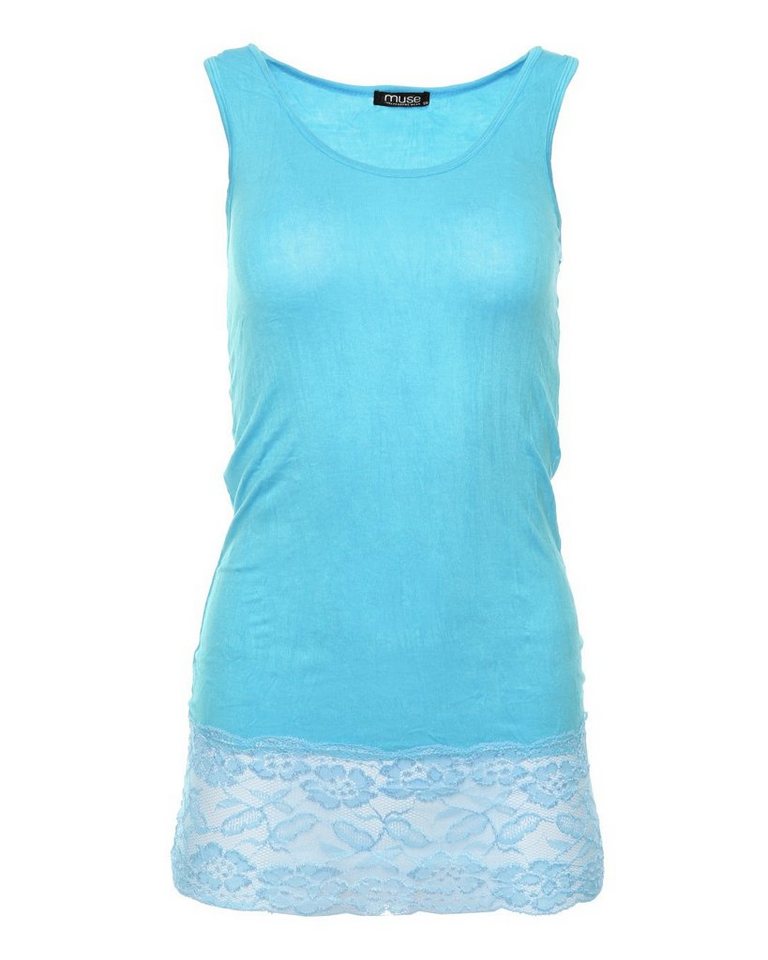 Muse Spitzentop Trägertop mit Spitzensaum 0518 von Muse