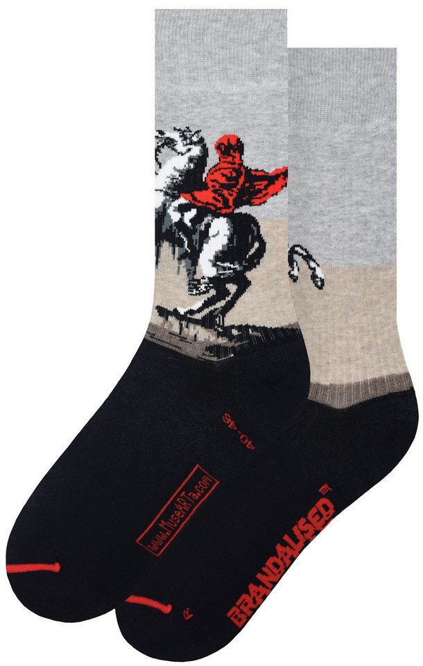 MuseARTa Langsocken The world's most famous Graffiti - Bonaparte (Packung, 1-Paar, 1 Paar) Kunstwerke Socken Strümpfe, Herren oder Damen Socken Kunst-Motiv von MuseARTa