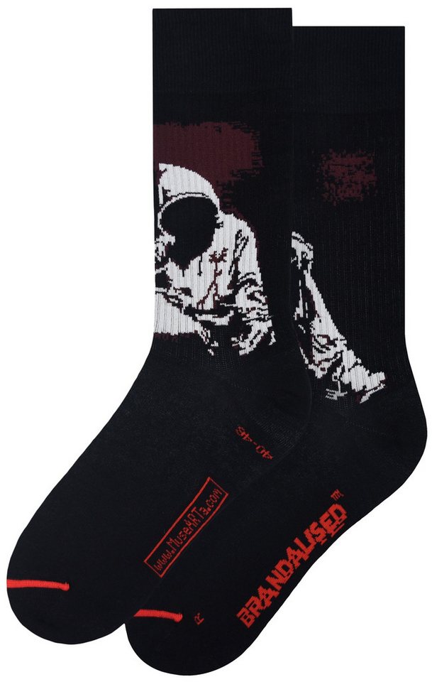 MuseARTa Langsocken The world's most famous Graffiti - Gangsta Boy (Packung, 1-Paar, 1 Paar) Kunstwerke Socken Strümpfe, Herren oder Damen Socken Kunst-Motiv von MuseARTa