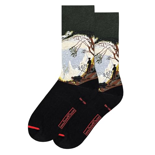 MuseARTa Unisex Caspar David Friedrich Socken, grau, 36-40 von MuseARTa