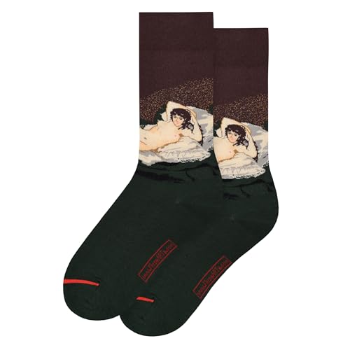 MuseARTa Socken aus Baumwolle mit dem Gemälde La Maja Desnuda des Künstlers Francisco de Goya in der Größe 40-46, FG-MDL-06-40-46 von MuseARTa