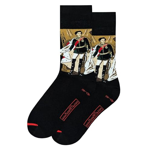 MuseARTa Unisex Ferdinand von Piloty Socken, schwarz, 40-46 von MuseARTa