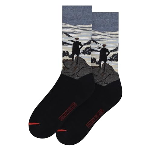 MuseARTa Unisex Caspar David Friedrich Socken, blau, 40-46 von MuseARTa