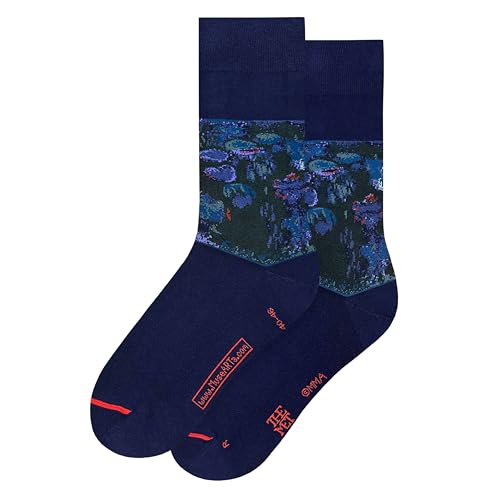 MuseARTa Unisex Claude Monet Socken, Blau, 40-46 EU von MuseARTa