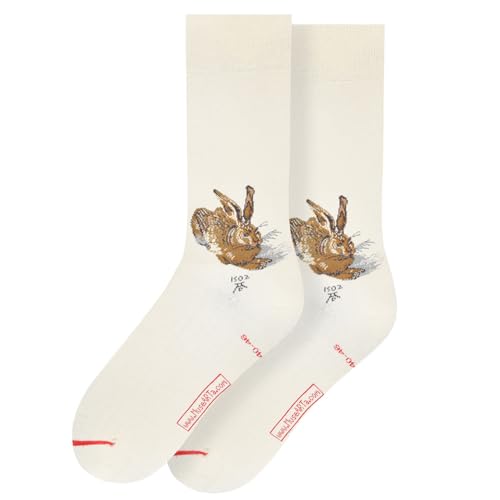 MuseARTa Unisex Albrecht Dürer Socken, beige, 40-46 von MuseARTa