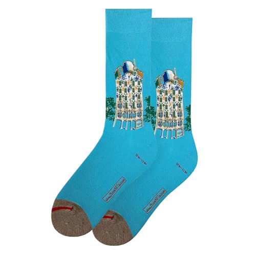 MuseARTa Unisex Casa Batlló Socken, blau, 38-42 von MuseARTa