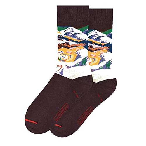 MuseARTa Unisex Frauenkirch im Winter Socken, Multi, 40-46 von MuseARTa