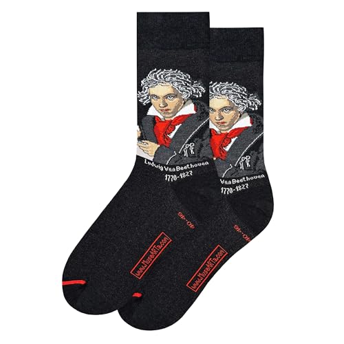 MuseARTa Unisex Joseph Karl Stieler Socken, schwarz, 38-42 von MuseARTa