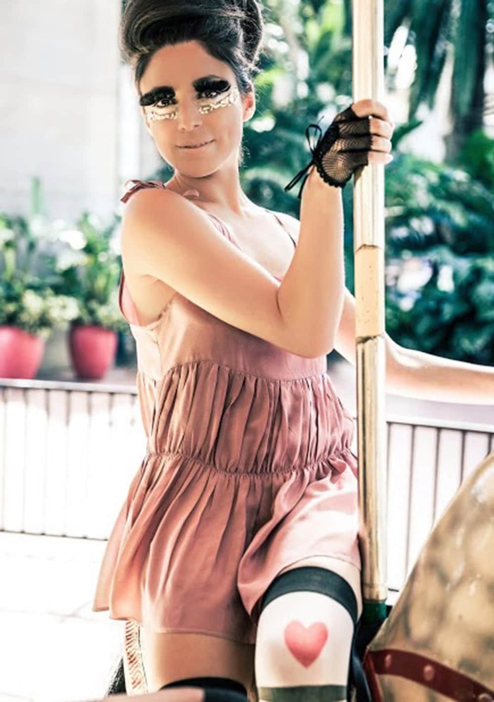 Jagger Staubigen Rosa Seide Babydoll Hemdchen Kleid von MuseAndLyrics