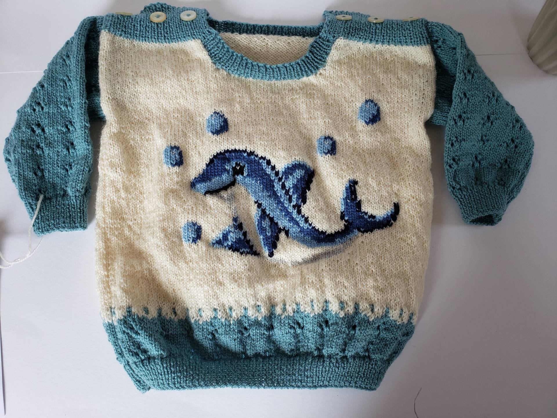 Delfin - Baby-Pulli Gr. 86 von Musestunde