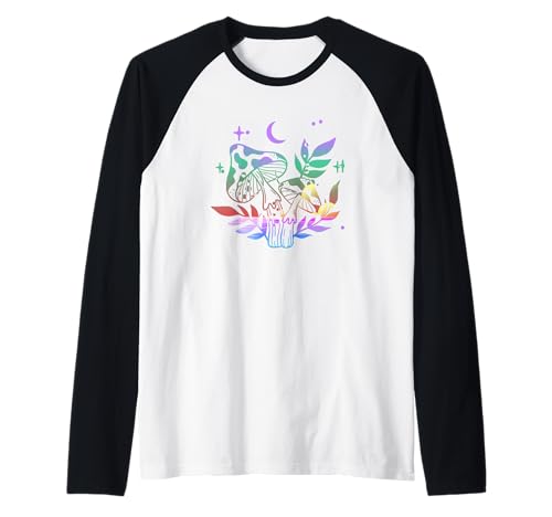 Niedliche Pilze 2 Regenbogen ästhetische Fee verzaubert Frauen Kinder Raglan Niedliche Pilze 2 Regenbogen ästhetische Fee verzaubert Frauen Kinder Raglan von MushroomCutieApparel Co.