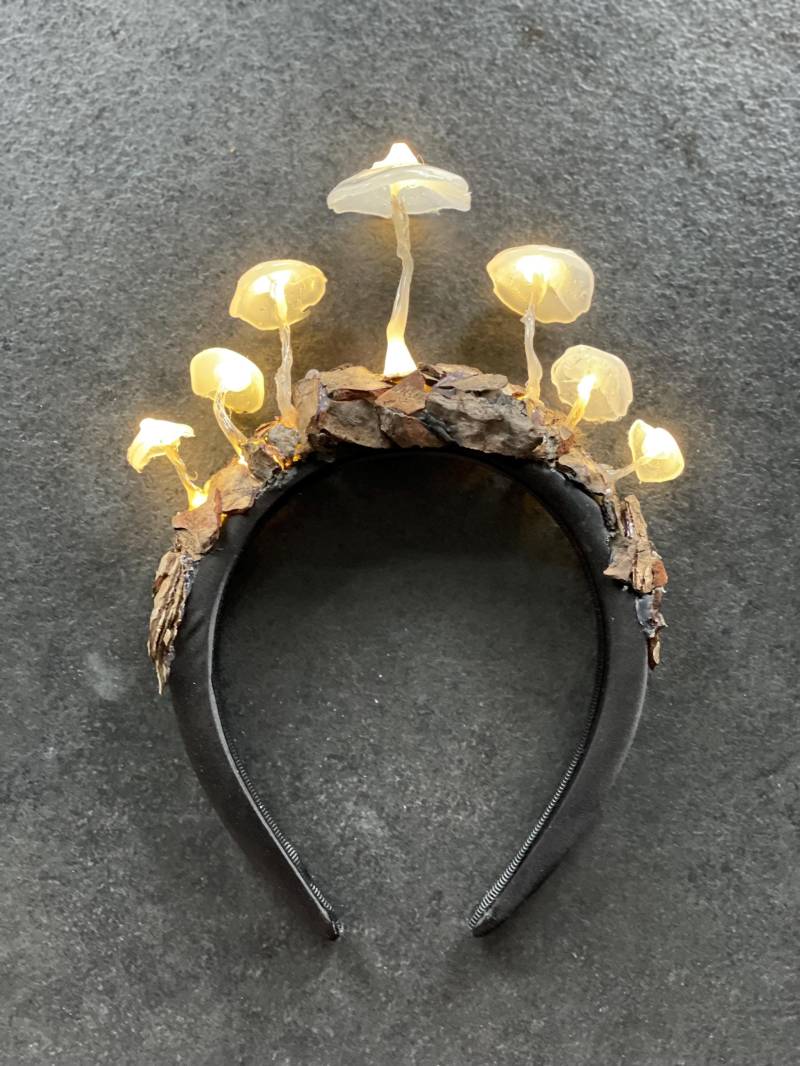 Leuchtende Pilz-Feenkrone - Halloween-Party-Kopfschmuck Wald-Fantasie-Kostüm Festival-Kopfschmuck von Mushroomsland