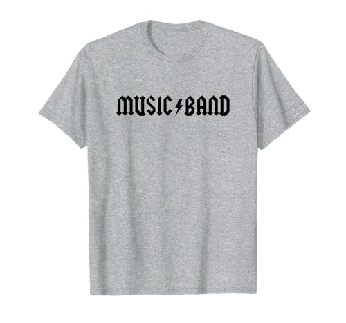 Music Band Designs Herren Grau Cartoon Halbarm T-Shirt S von Music Band Designs