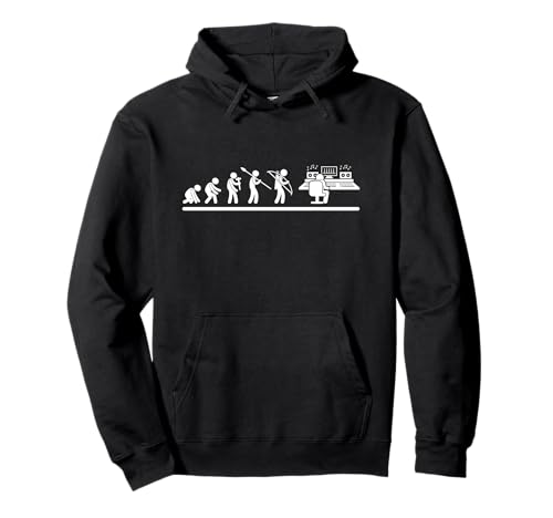 Audio Engineer Evolution Männer Frauen Lustiger Musikproduzent Pullover Hoodie von Music Producer Gifts For Men