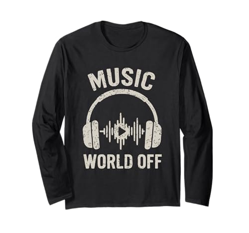 World Off Lustiger Musikliebhaber Beat Makers Musikproduzent Herren Langarmshirt World Off Lustiger Musikliebhaber Beat Makers Musikproduzent Herren Langarmshirt von Music Producer Music Production Apparel Co.