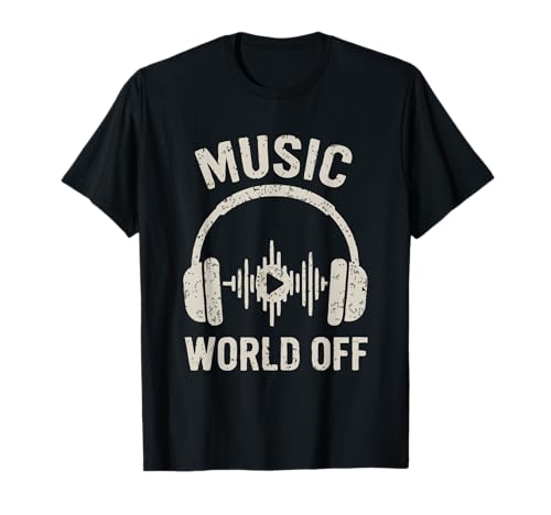World Off Lustiger Musikliebhaber Beat Makers Musikproduzent Herren T-Shirt von Music Producer Music Production Apparel Co.