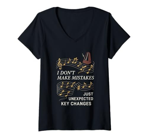 Damen Klavierlehrer, Musikpädagogin, lustiges Geschenk für Lehrer T-Shirt mit V-Ausschnitt Damen Klavierlehrer, Musikpädagogin, lustiges Geschenk für Lehrer T-Shirt mit V-Ausschnitt von Music School Piano Teacher Appreciation Gift Music