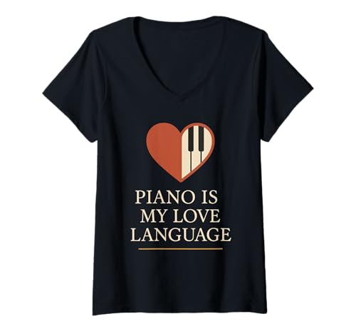 Damen Klavierlehrer, Musikpädagogin, lustiges Geschenk für Lehrer T-Shirt mit V-Ausschnitt Damen Klavierlehrer, Musikpädagogin, lustiges Geschenk für Lehrer T-Shirt mit V-Ausschnitt von Music School Piano Teacher Appreciation Gift Music