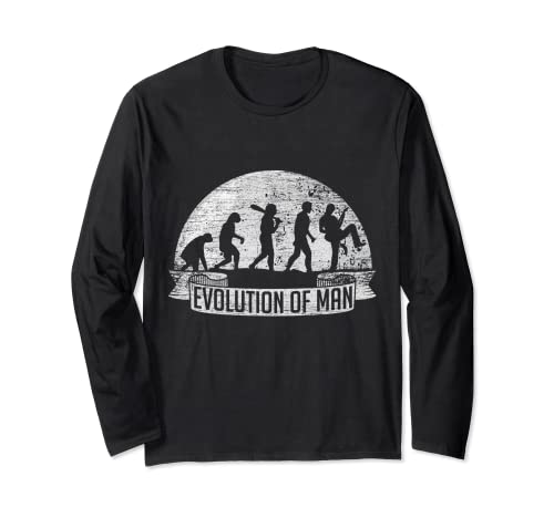 Evolution Herren Gitarre Gitarristen Jungen Gitarre Langarmshirt von Music & Guitar Tees